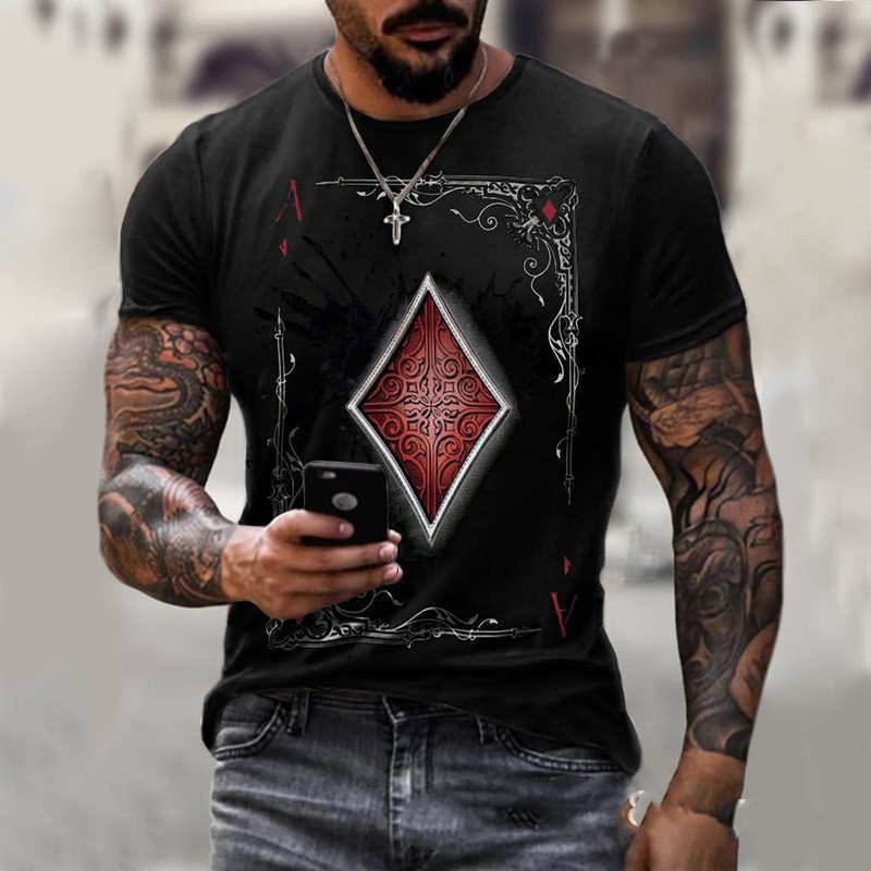 1619014410445.jpg Playing Card Printing Men's T-Shirt Top