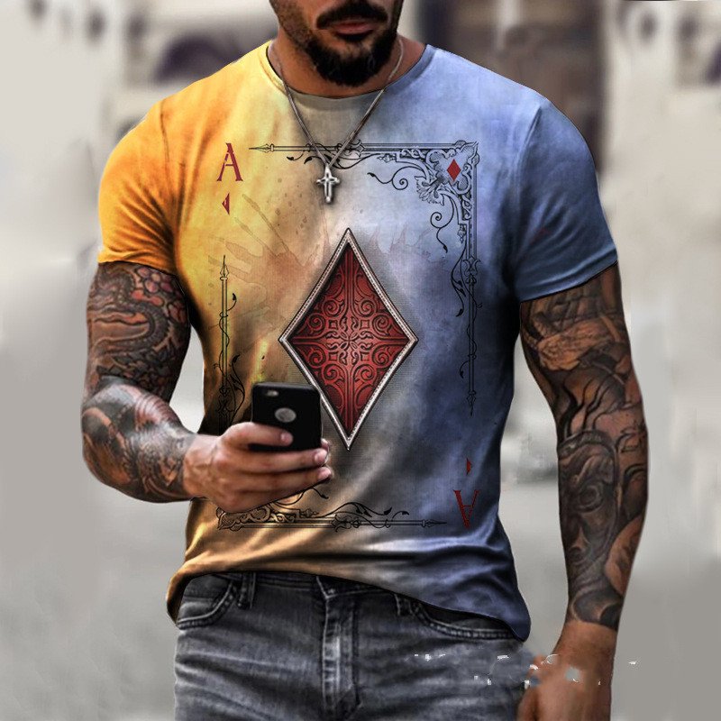 1619014410446.jpg Playing Card Printing Men's T-Shirt Top