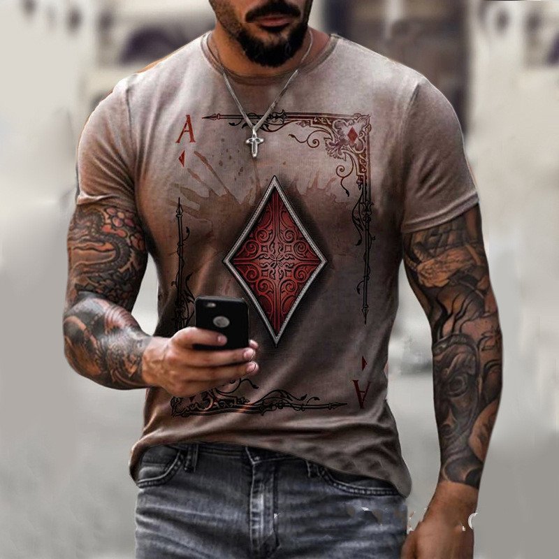 1619014410449.jpg Playing Card Printing Men's T-Shirt Top