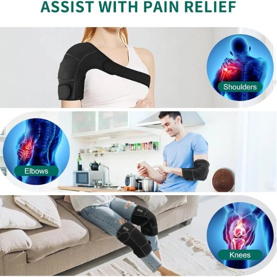 561cb416-7a10-4b09-bbff-63dcb9850f85.jpg Eated Knee Massager With Vibration, Cordless Heating Pad For Knees, Shoulders And Elbows To Relieve Deep Tissue Pressure, Knee Warming Kit, Heated Knee Pads For Men, Women And Seniors