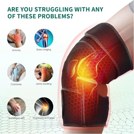 5a2dc4bc-6529-4901-bf08-88f597ef7eeb.jpg Eated Knee Massager With Vibration, Cordless Heating Pad For Knees, Shoulders And Elbows To Relieve Deep Tissue Pressure, Knee Warming Kit, Heated Knee Pads For Men, Women And Seniors