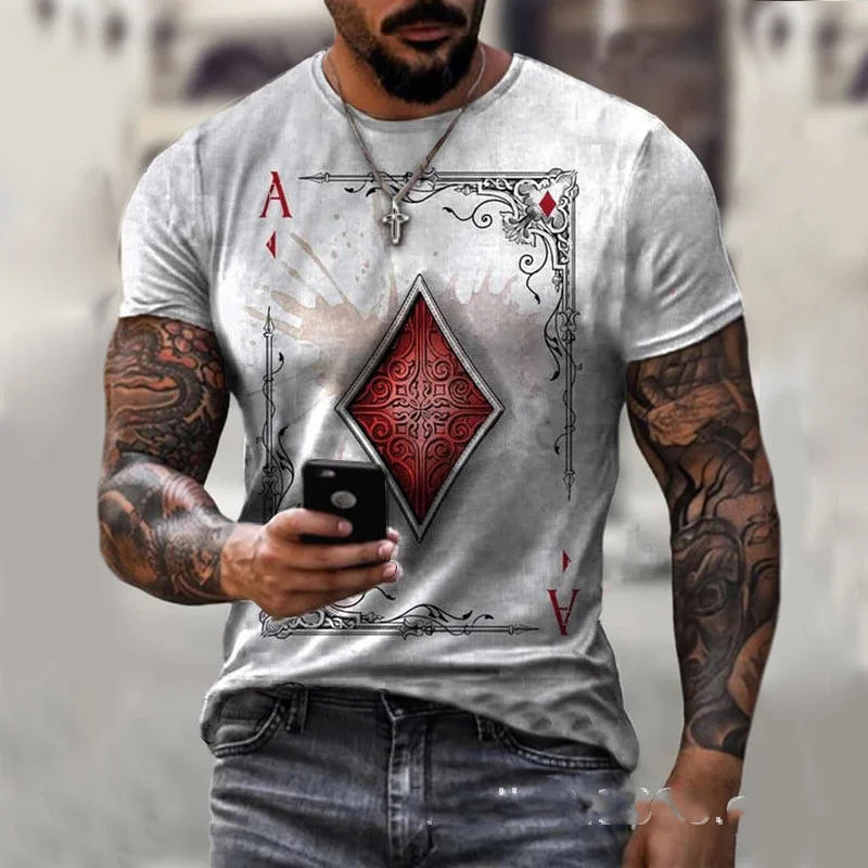 1619014410444.jpg Playing Card Printing Men's T-Shirt Top