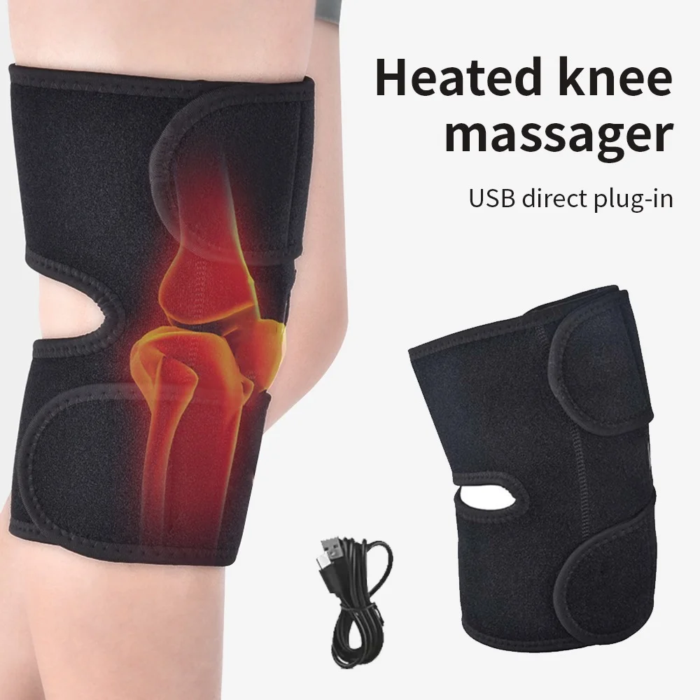 Heated Knee Warmers With Intelligent Temperature Control Soft Fleece Lining For Joint Pain Relief And Comfort